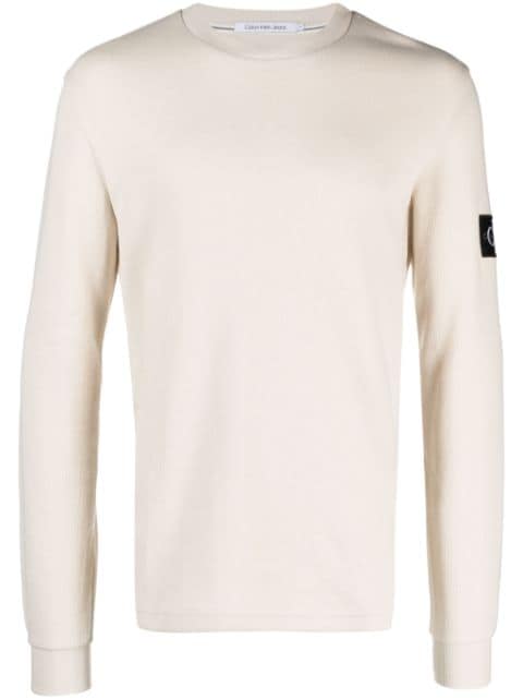 Calvin Klein Jeans Compass-motif cotton sweatshirt