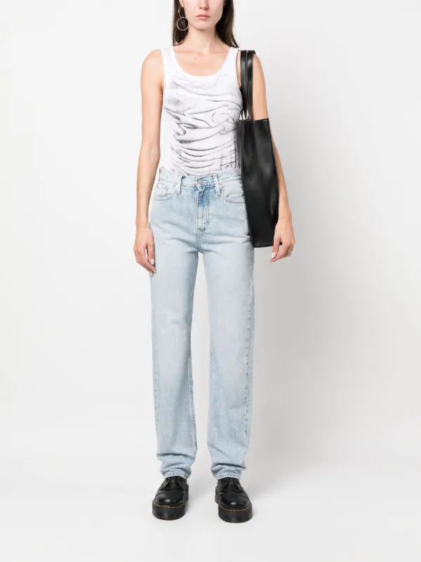 Calvin Klein Jeans high-rise straight-leg Jeans - Farfetch