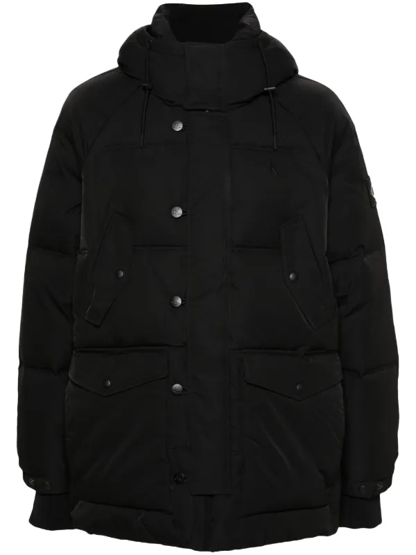 Calvin Klein Jeans Hooded Padded Jacket Black FARFETCH ZA