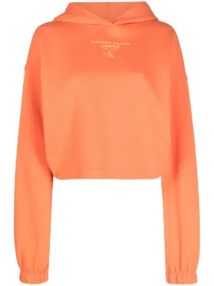 Orange 2024 crop hoodie