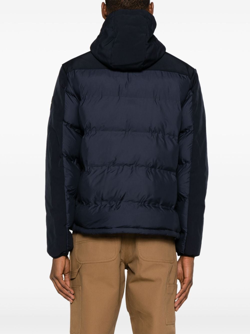 Shop Calvin Klein Hooded Puffer Jacket In Blue