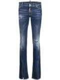 DSQUARED2 distressed trumpet bootcut jeans - Blue