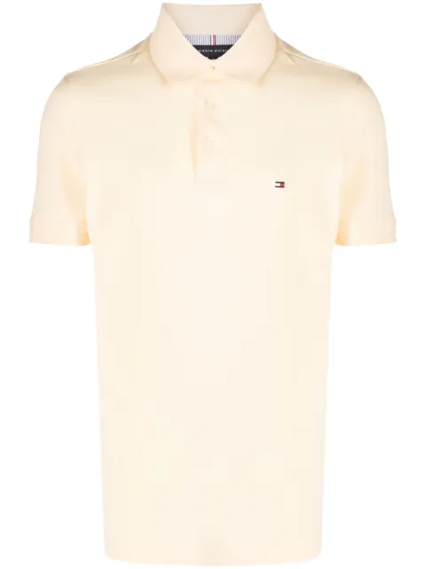 Tommy Hilfiger logo-embroidered cotton polo shirt