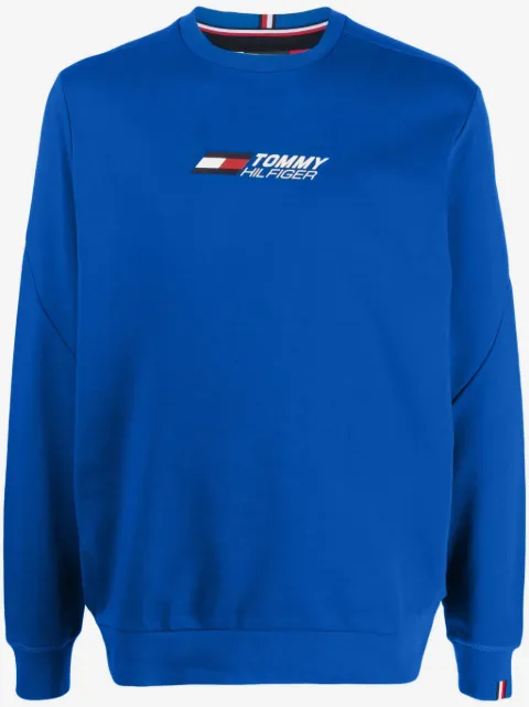 Tommy Hilfiger logo-print cotton sweatshirt