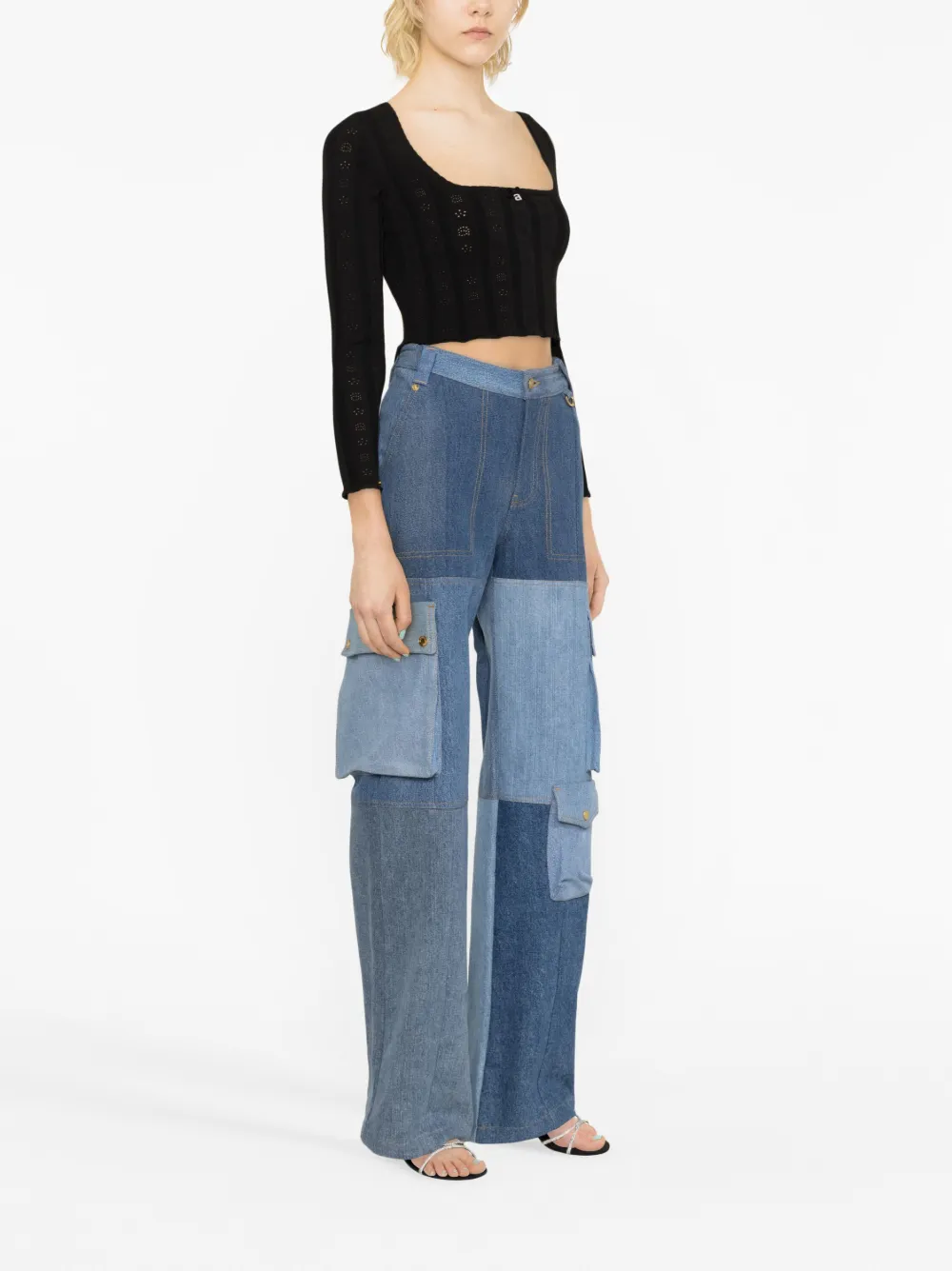 Alexander Wang pointelle-knit Cropped Top - Farfetch