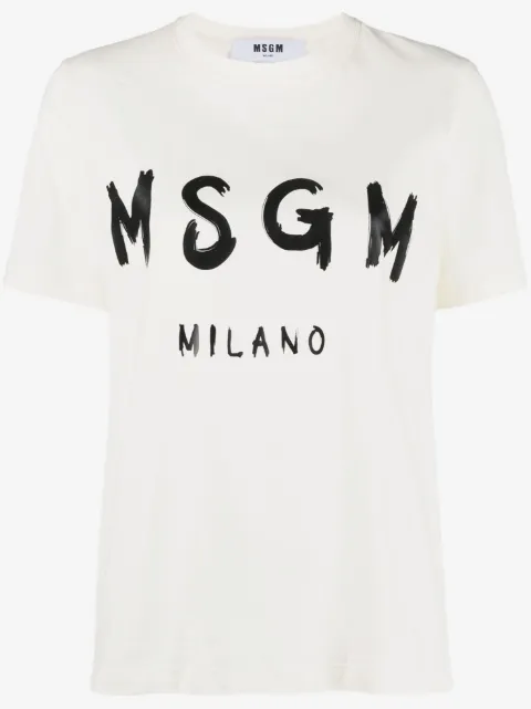 MSGM logo-print cotton T-shirt