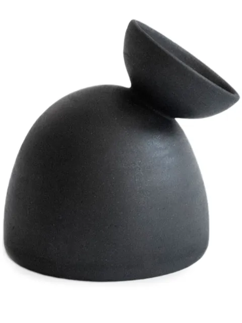 Origin Made Charred Dome clay vase (16cm)