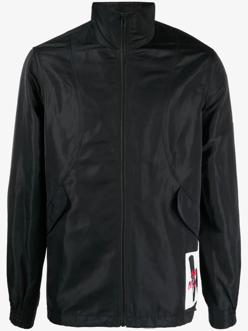 Ports V logo-patch zip-up jacket | Black | Image 1
