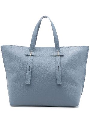 Navy leather tote on sale bag