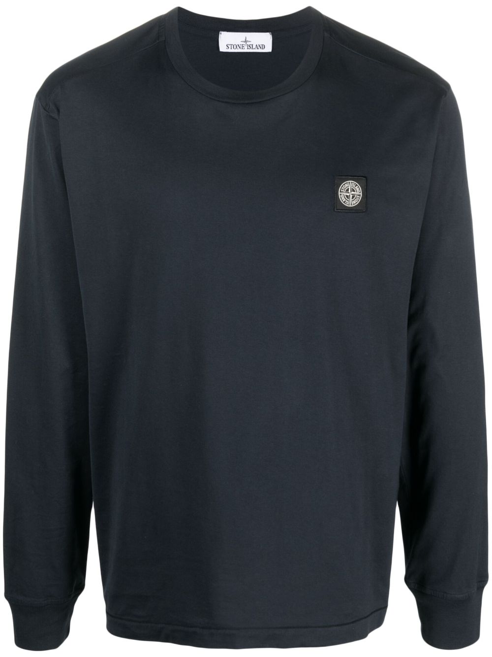 Compass-patch crew neck sweatshirt