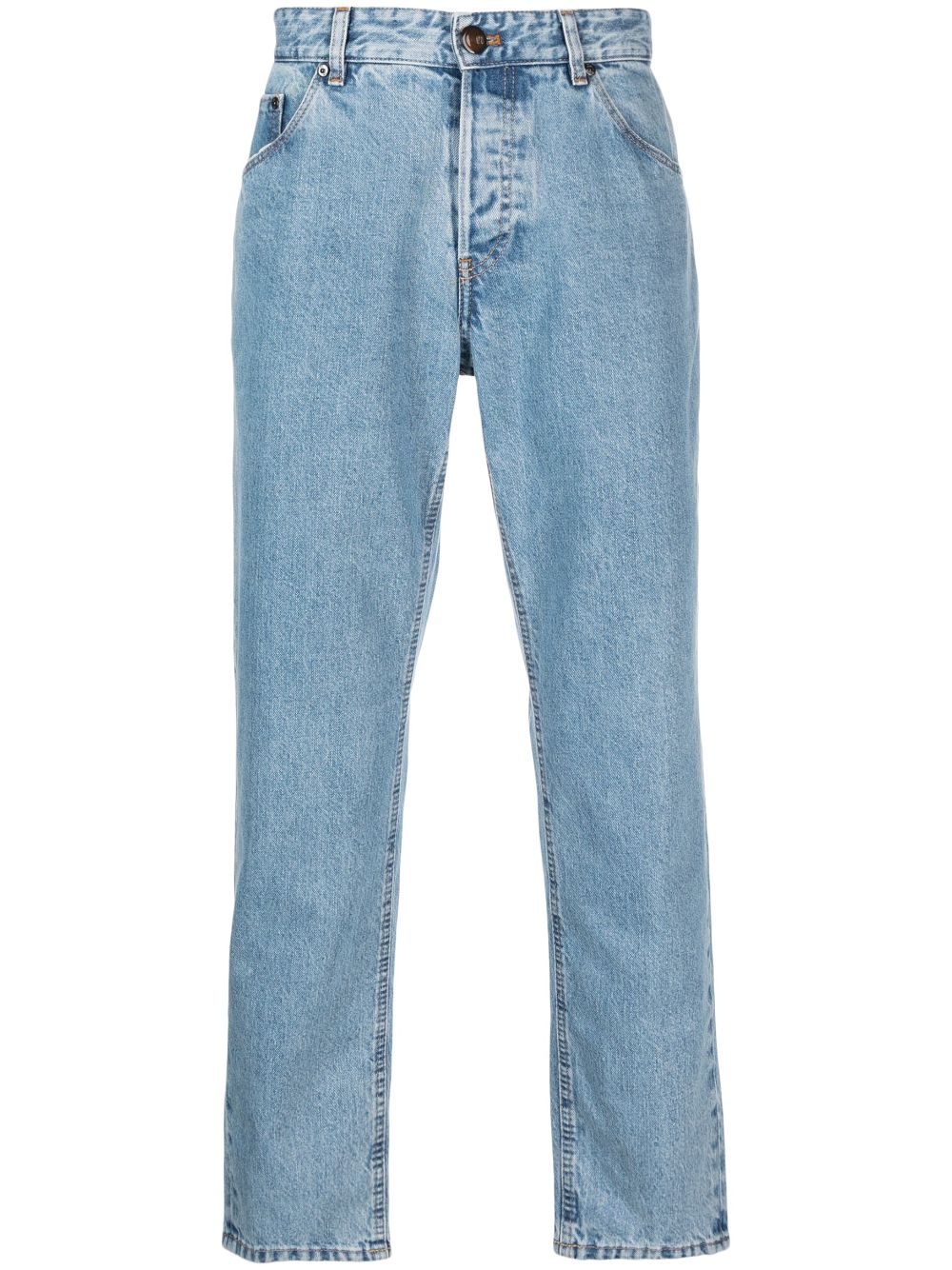 mid-rise cropped jeans