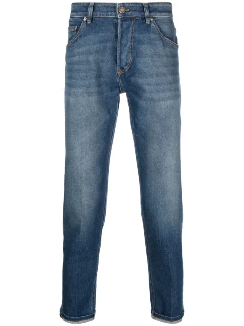 PT Torino low-rise stretch-cotton cropped jeans