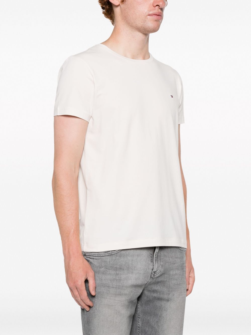 Tommy Hilfiger embroidered-logo Cotton T-shirt - Farfetch