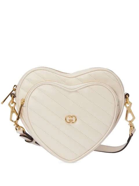 Gucci Interlocking G Mini Heart shoulder bag