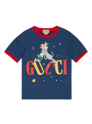 Gucci Logo Print Cotton T-shirt - Farfetch