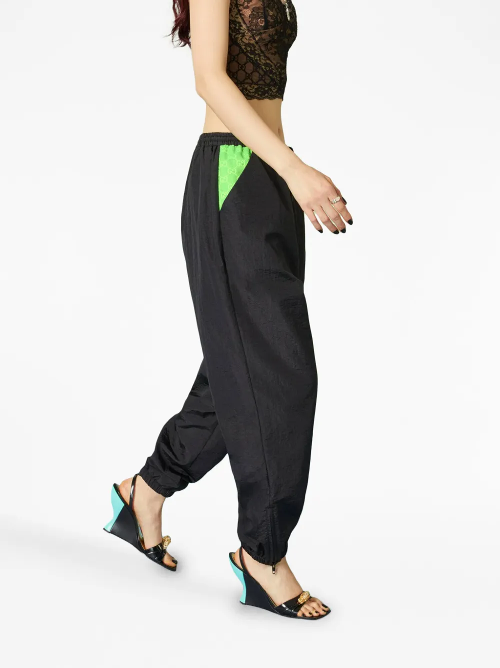 Gucci PANTS WITH GUCCI LABEL Tailored Pants main image 0