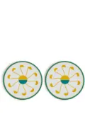 Reflections Copenhagen Pedra geometric-print plates (set of two) - White