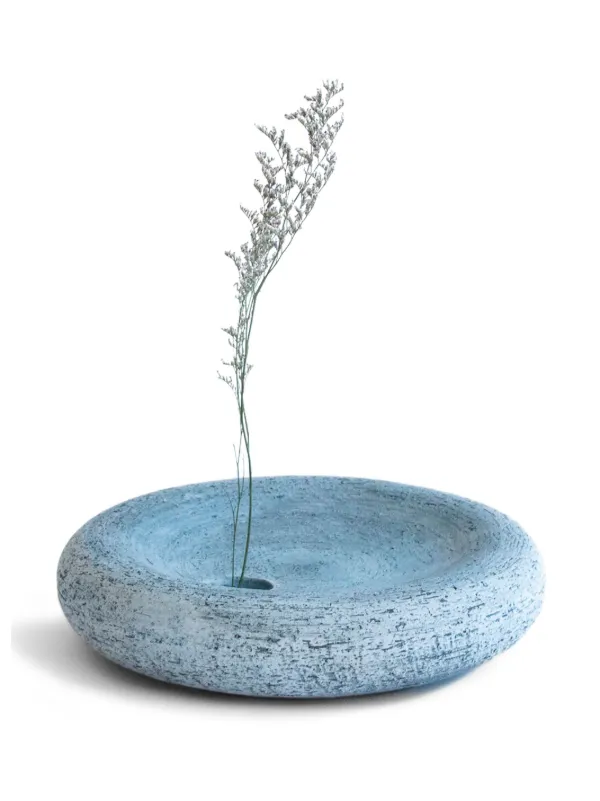 Origin Made Große Salt Tonvase 6,5cm | Blau
