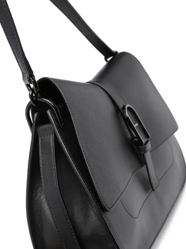 Furla black cheap shoulder bag