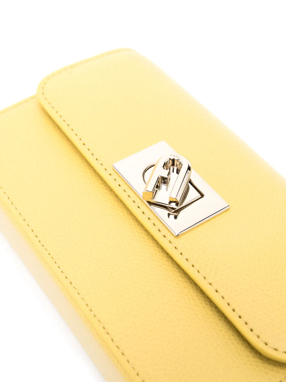 Furla Mini 1927 Leather Shoulder Bag In Yellow