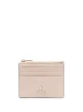 Furla logo-lettering leather cardholder - Pink