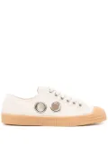 Comme des Garçons Homme Deux eyelet-detail cotton sneakers - Neutrals