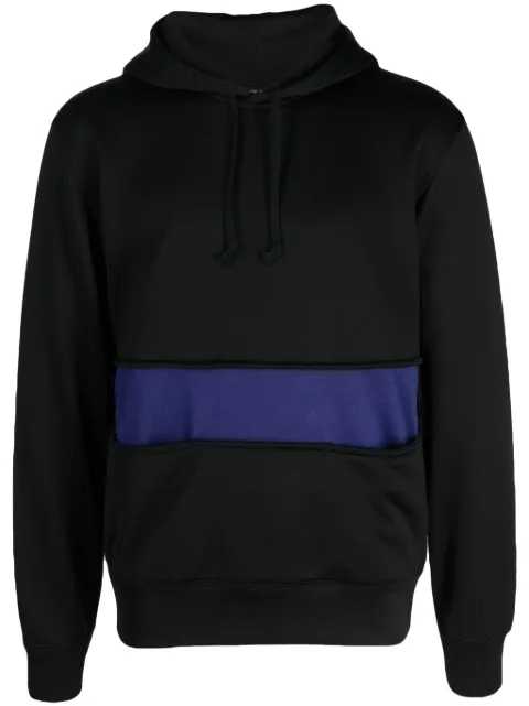 Comme des Garçons Homme Deux stripe-detail cotton hoodie