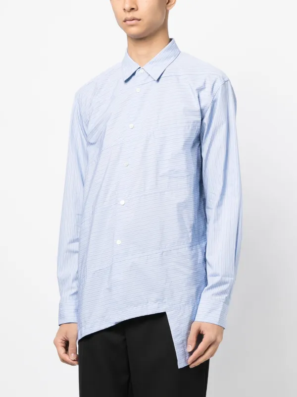 Comme Des Garçons Homme Deux ストライプ シャツ | ブルー | FARFETCH JP