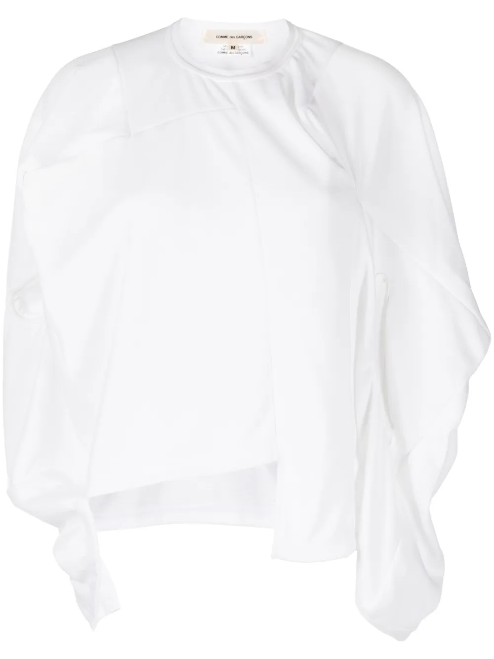 Comme Des Garçons Asymmetrisch T-shirt Wit