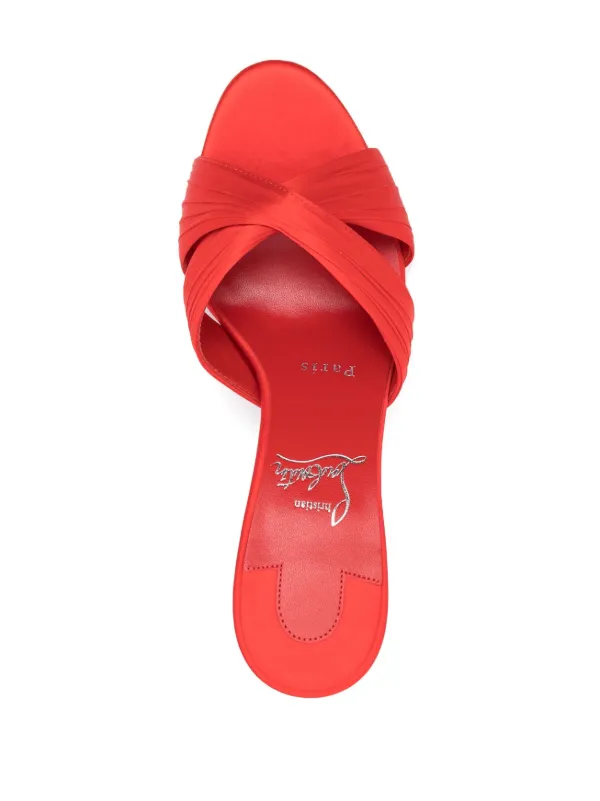 Christian Louboutin Nicol Is Back 85mm Mules | Red | FARFETCH