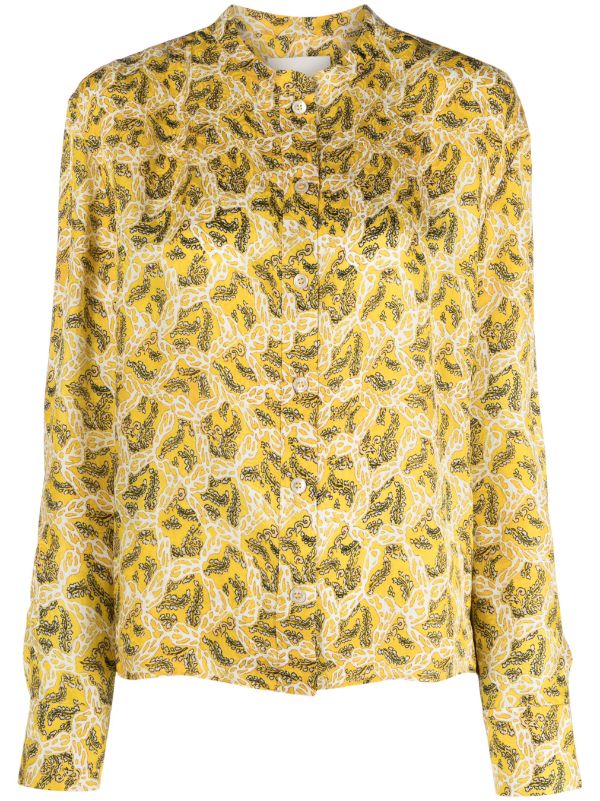 Isabel marant viscose discount silk blouse yellow