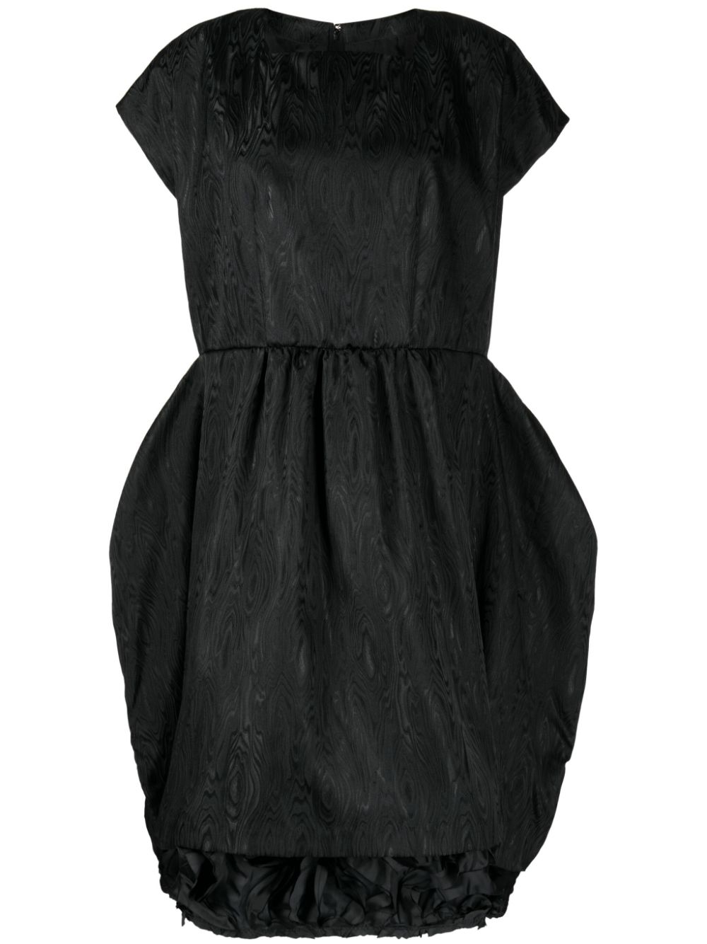 Shop Comme Des Garçons Comme Des Garçons Abstract-pattern Midi Dress In Black