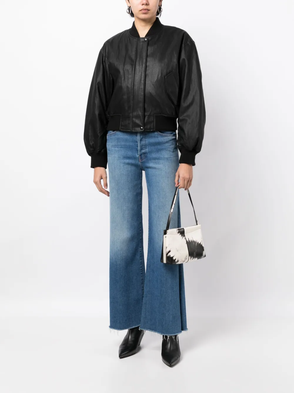 STUDIO TOMBOY Blouse met verborgen sluiting - Zwart