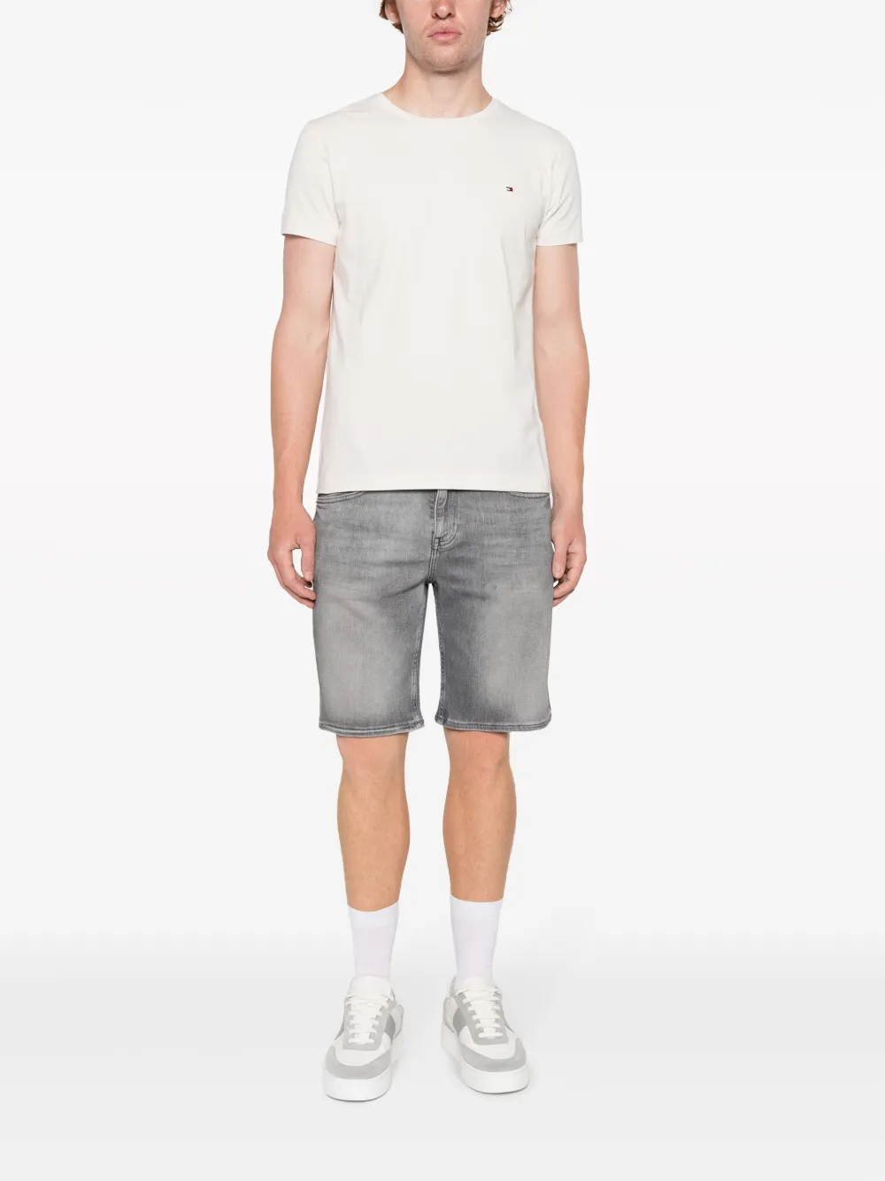 Tommy Hilfiger Brooklyn low-rise denim shorts - Grijs