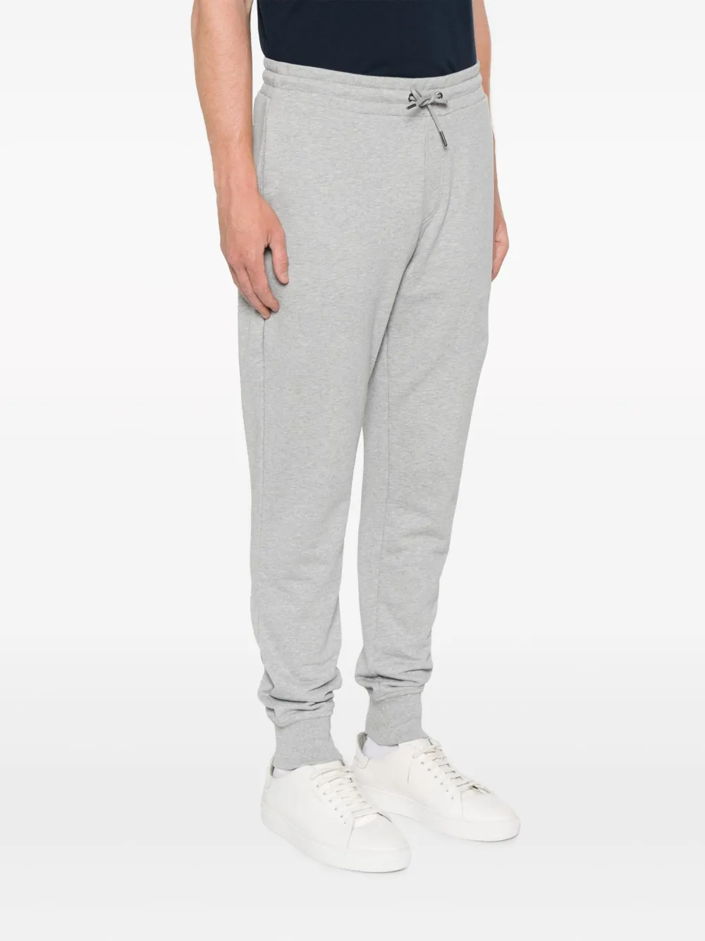 Shop Tommy Hilfiger Logo-print Tapered Track Pants In Grey