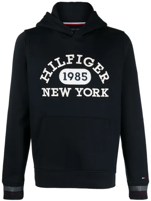 Tommy Hilfiger hoodie en coton à logo brodé
