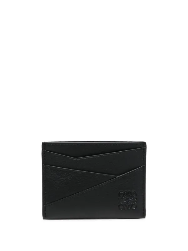 LOEWE ブラック レザー ケース ロエベ LOEWE LOEWE カードケース EMBOSSED PLAIN CLE0322X01 （1100