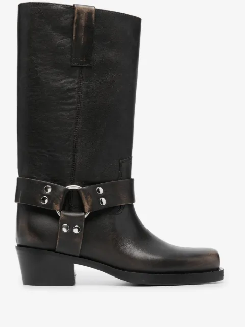 Paris Texas botas con efecto desgastado