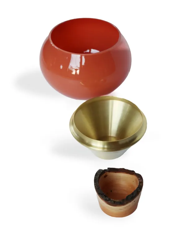 Utopia & Utility India 2 Small Stacking Vessel (set Of two) | Red