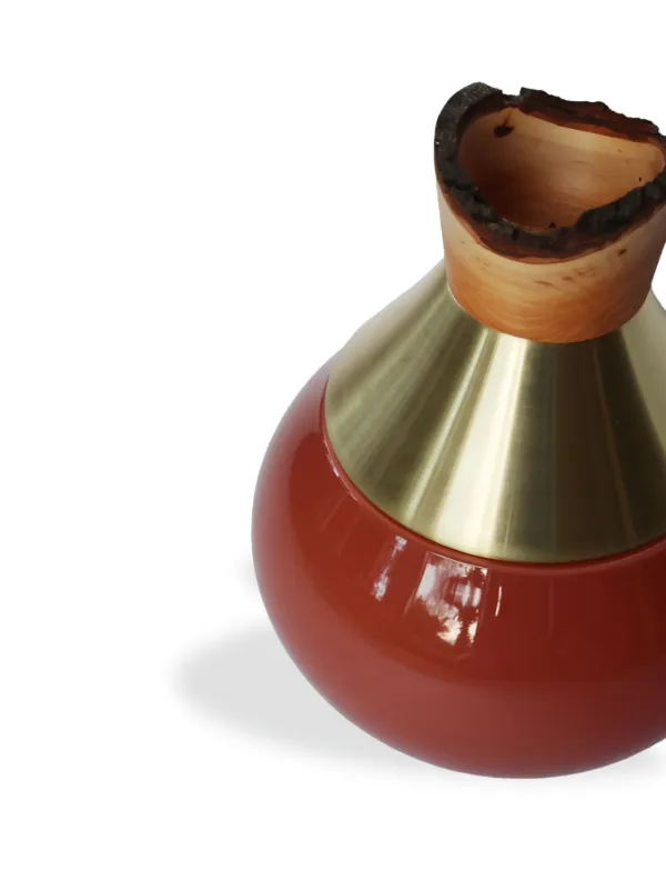 Utopia & Utility India 2 Small Stacking Vessel (set Of two) | Red