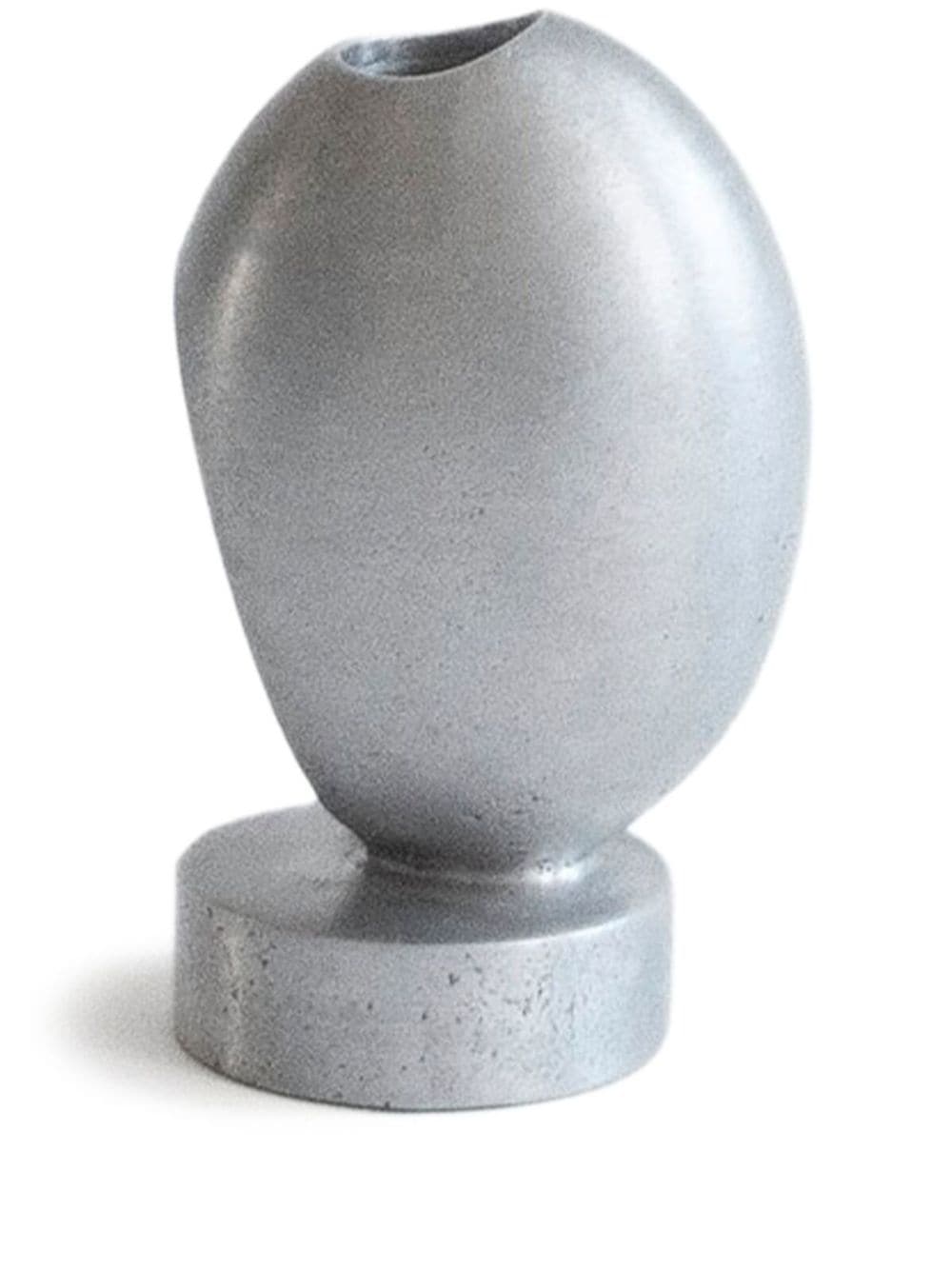Origin Made Poise Vertical Aluminium Candle Holder In Silver