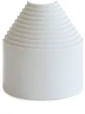 Origin Made small Ark porcelain vase (14cm) - White