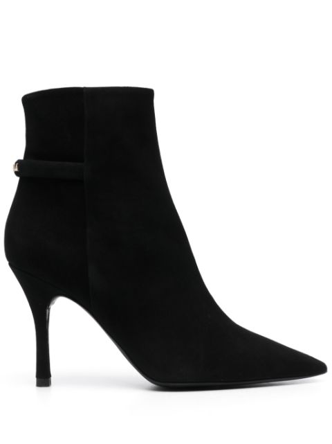 Furla 100mm pointed-toe leather boots