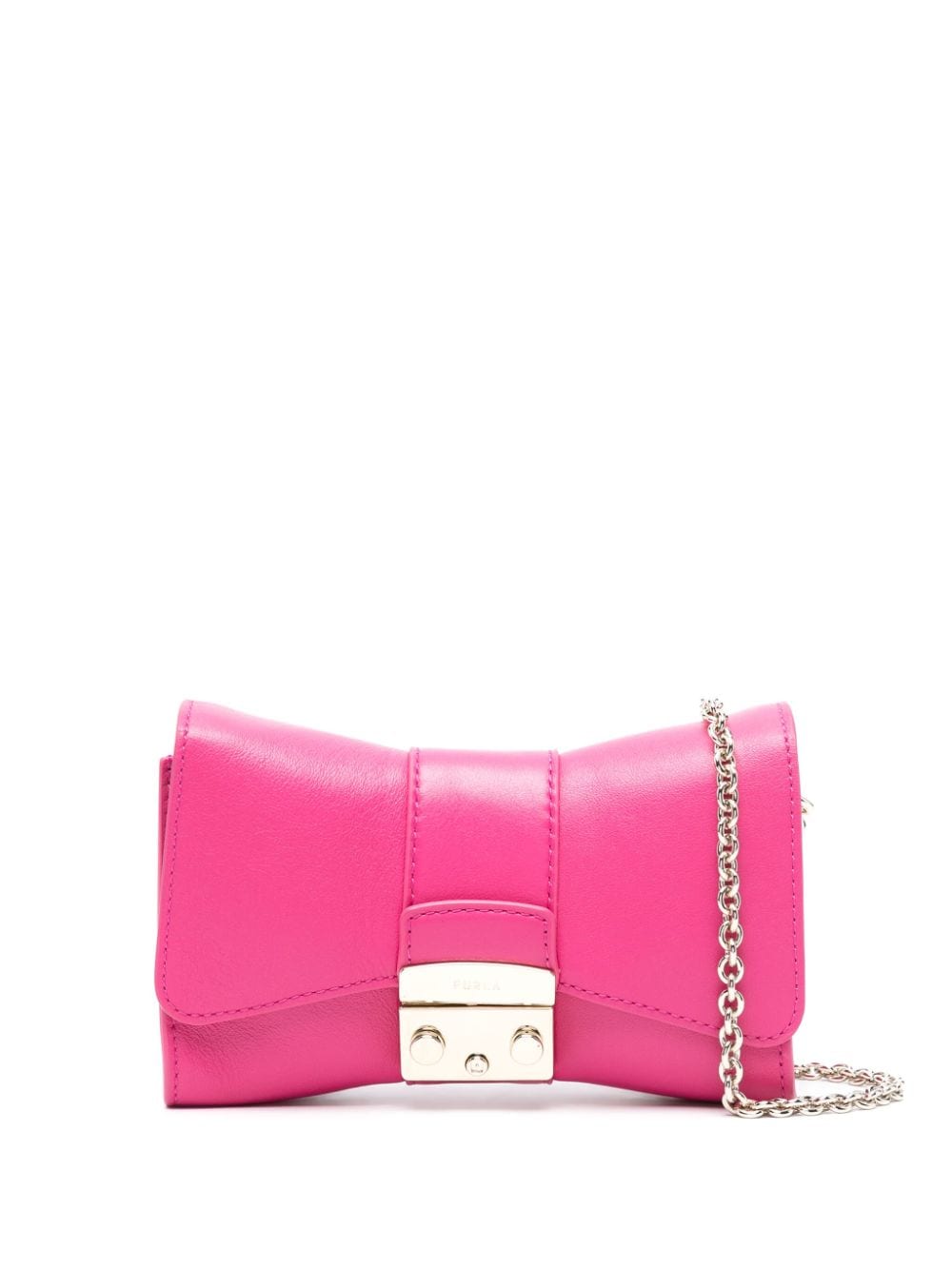Furla Metropolis Leather Crossbody Bag In Pink