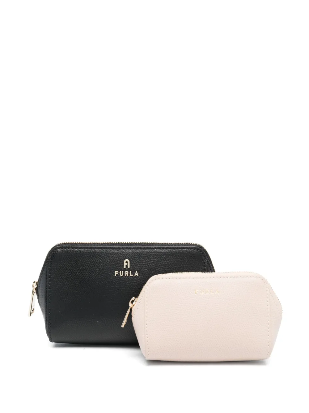 Furla Continental Leather Make Up Bag Black FARFETCH IE