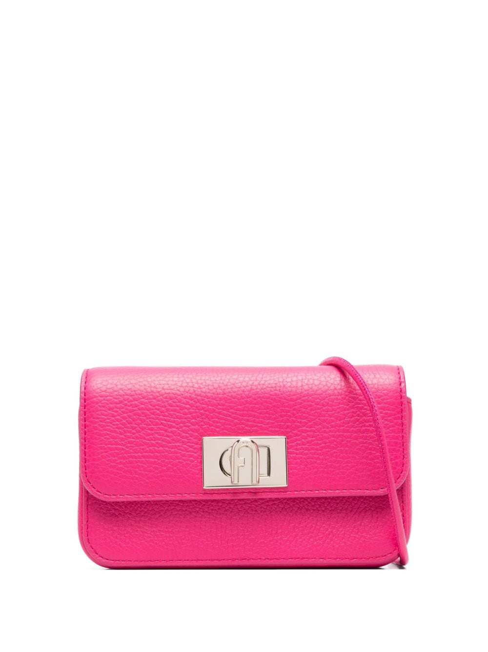 Furla Mini Leather Shoulder Bag In Pink