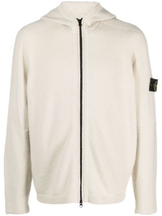 Stone Island ジップアップ ニットパーカー | ニュートラル | FARFETCH JP