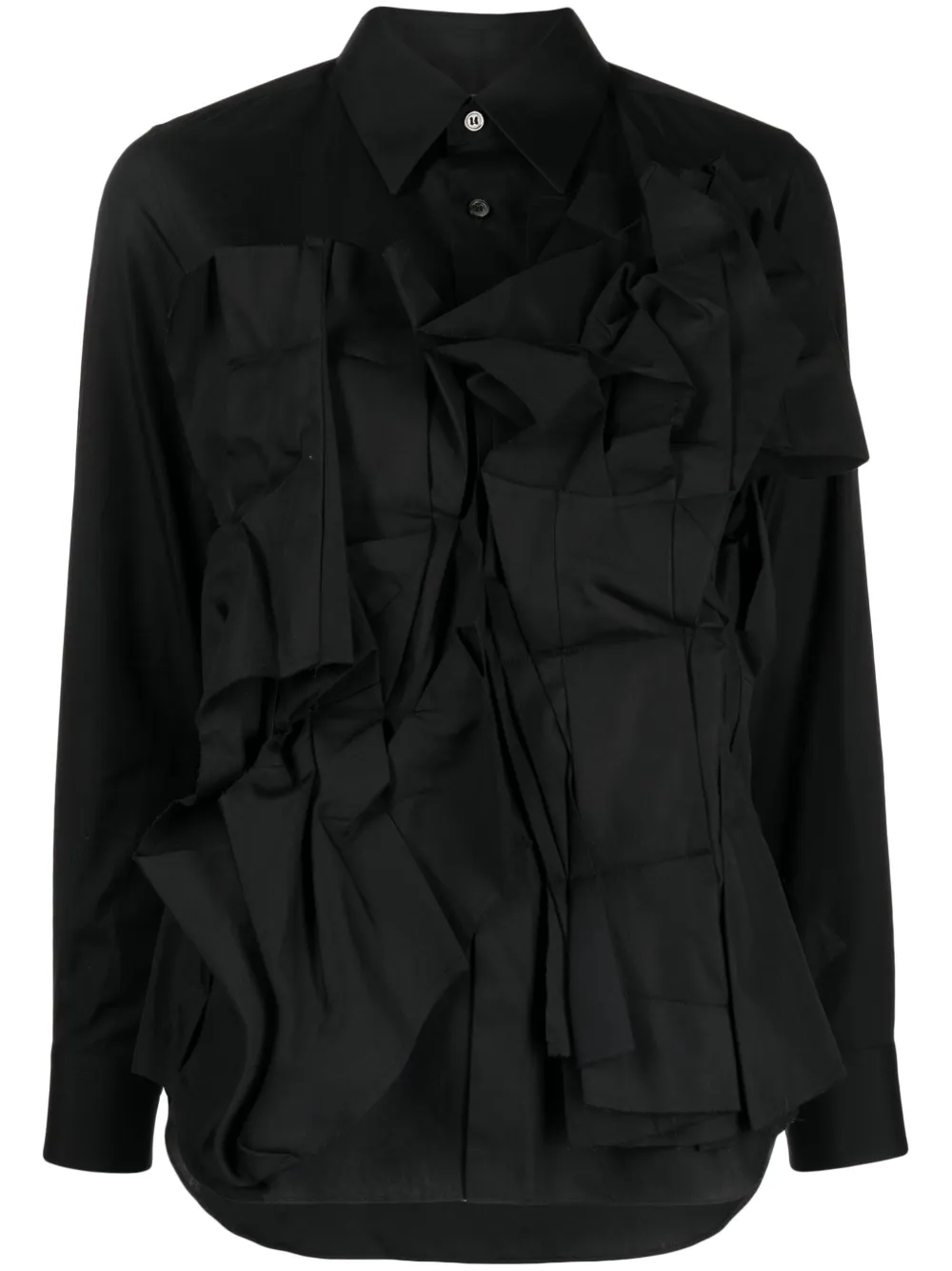 Comme Des Garçons long-sleeve cotton shirt - Nero