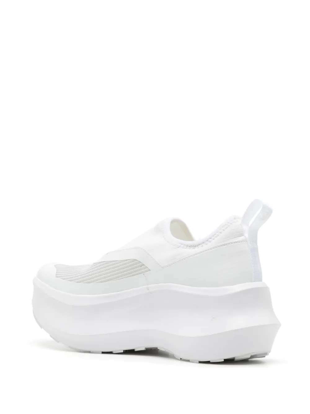 Comme Des Garçons Salomon Slip-on Platform Sneakers In White