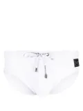 Dolce & Gabbana logo-plaque swim trunks - White